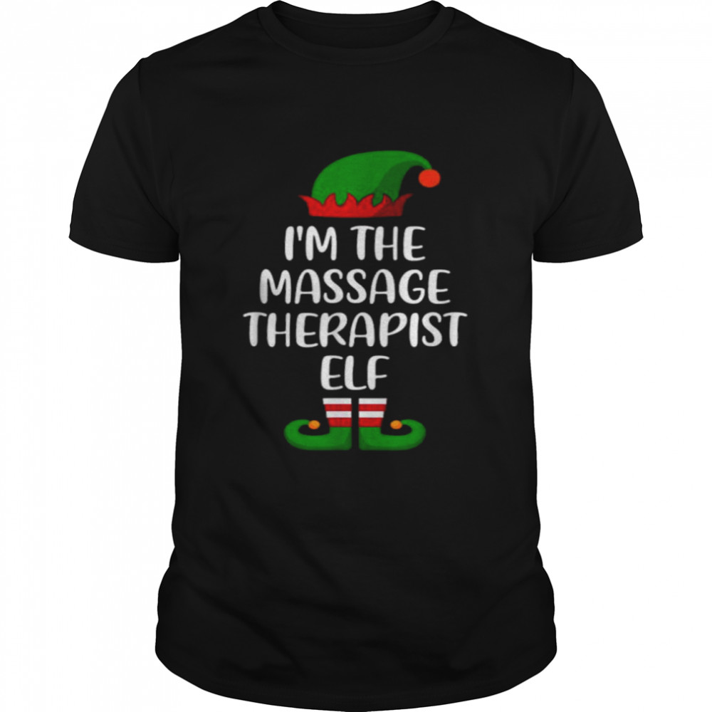 I’m The Massage Therapist Elf Christmas Family Matching T Shirt