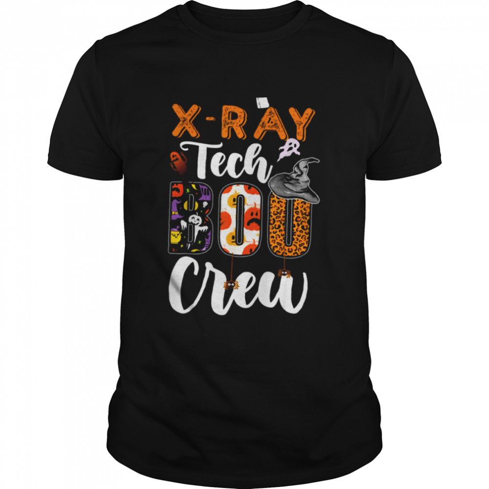 Radiology Technician XRay Tech Boo Crew Halloween Nurse T Shirt