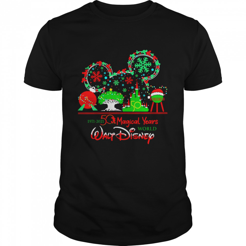 1971 2021 50 magical years world walt disney christmas shirt