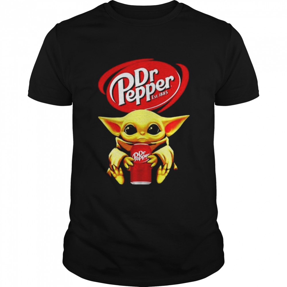 Baby Yoda Hug Dr Pepper shirt