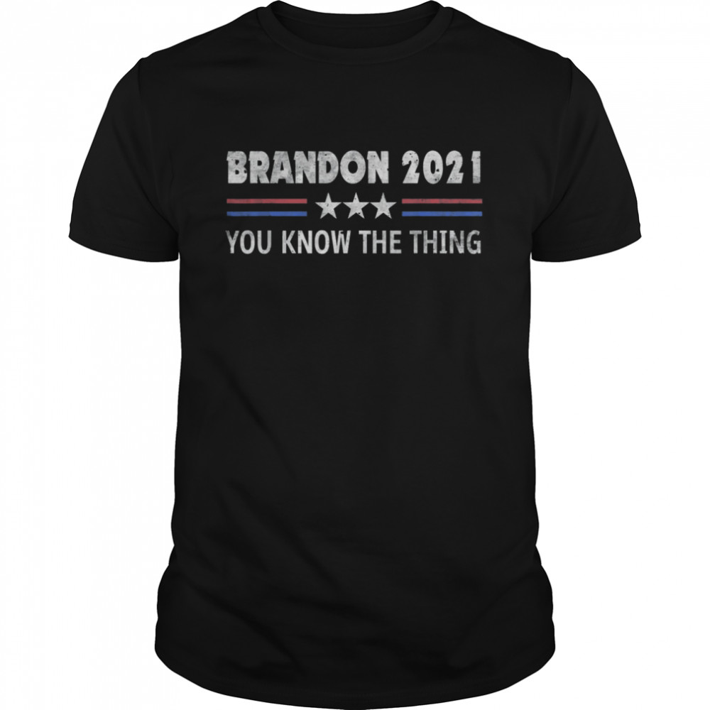 Brandon 2021 Trendy sarcastic Let’s GO US Flag 2021 T-Shirt