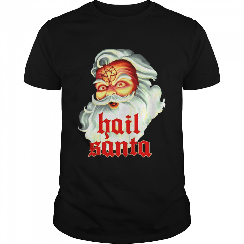 Hail Santa Classic Santanic Christmas Sweater Shirt