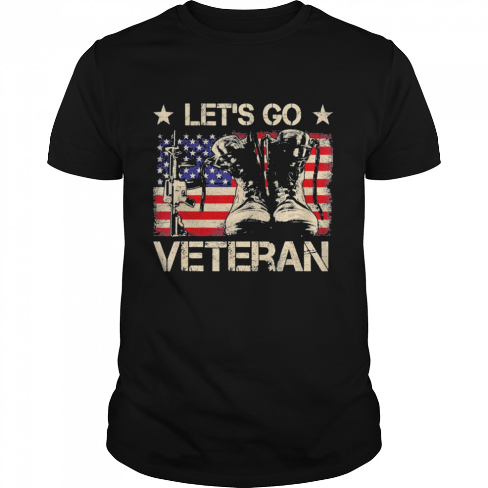 Let’s Go Veteran American USA Flag Veterans Day 2021 Tee Shirt