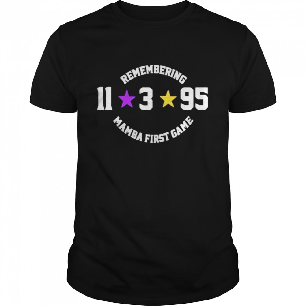 Remembering Mamba first game T-shirt