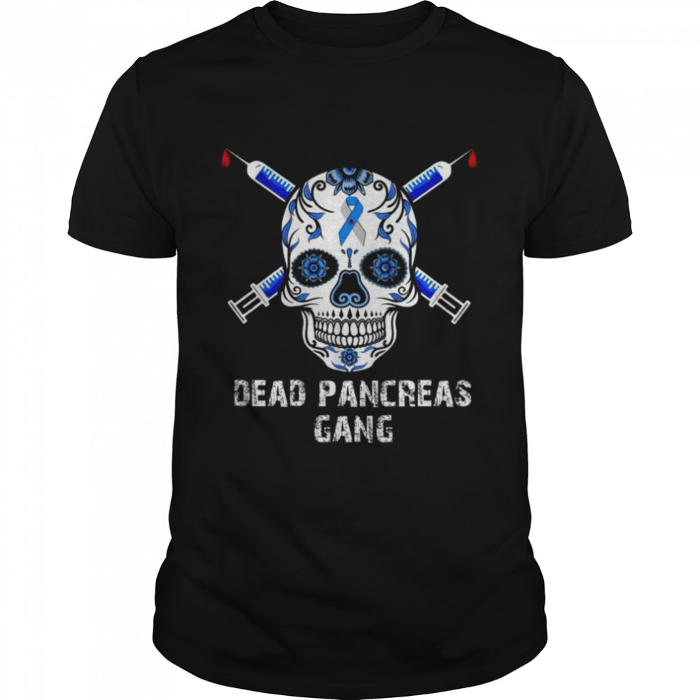 Sugar Skull Vaccinated Dead Pancreas Gang  Classic Men's T-shirt