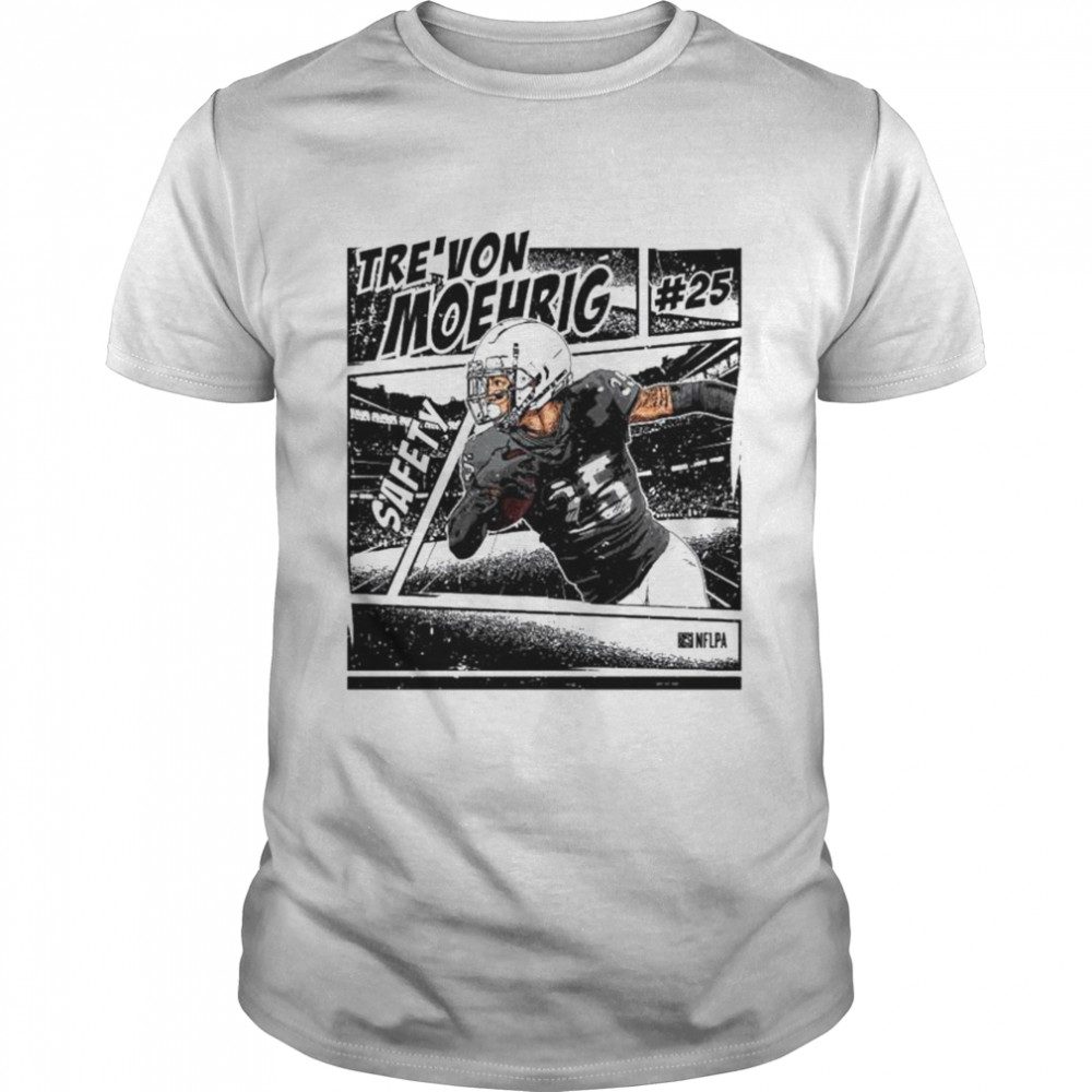 Tre’von Moehrig Las Vegas Raiders Comic Safety shirt