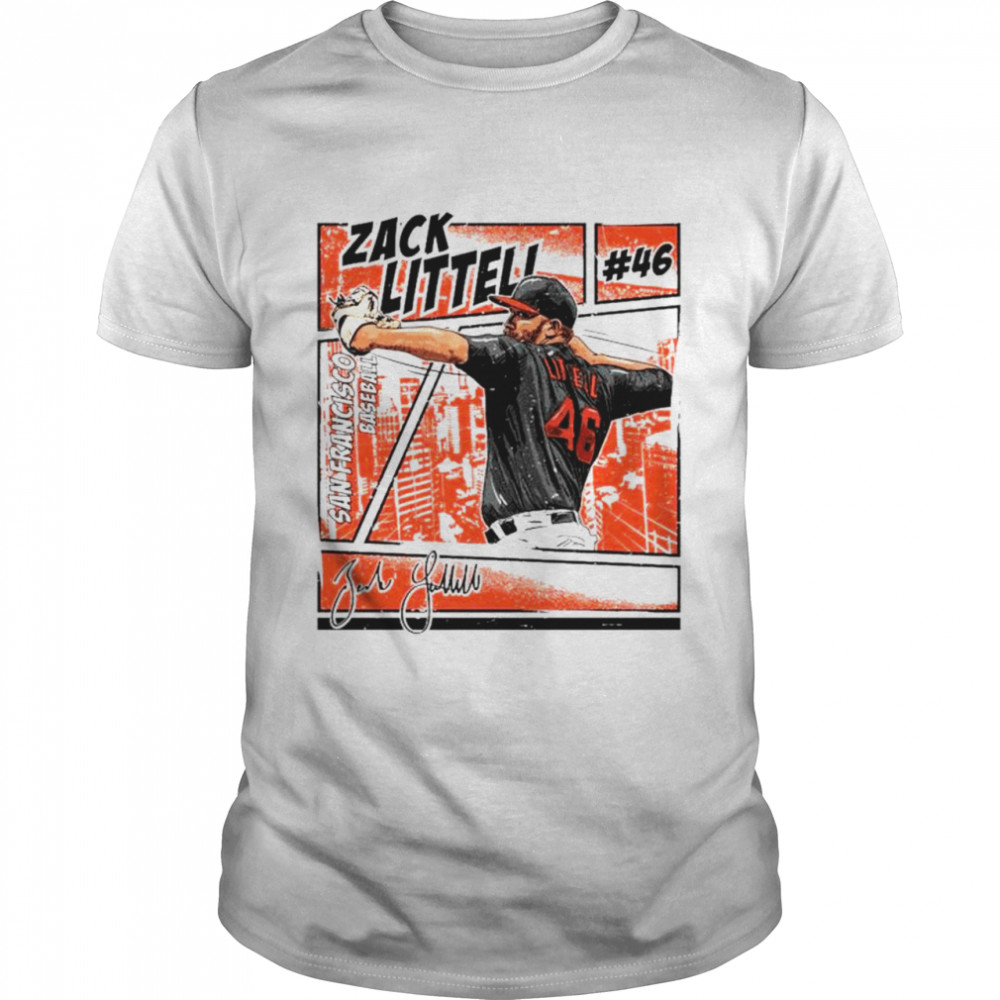 Zack Littell San Francisco Giants signature shirt