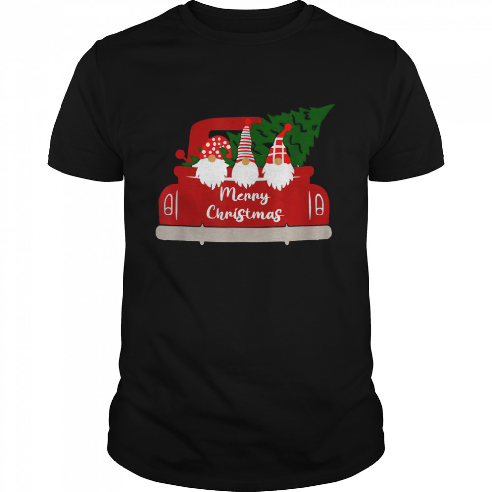 Christmas Gnome Red Truck Holiday Xmas 2021 Merry Christmas T-Shirt