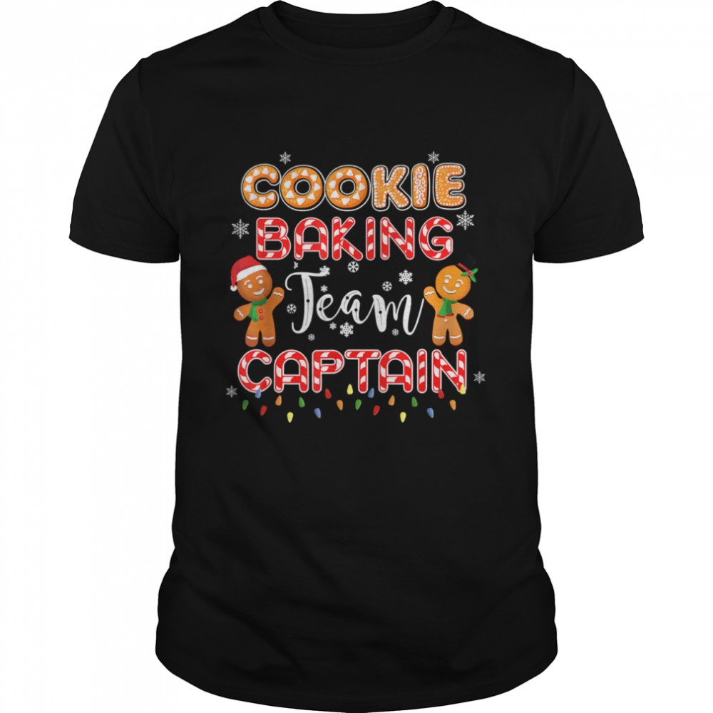 Cookie Baking Team Captain Gingerbread Christmas T-Shirt