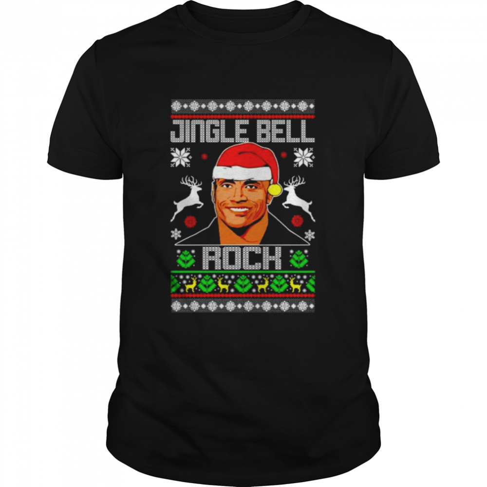 dwayne Johnson jingle bell rock Christmas shirt