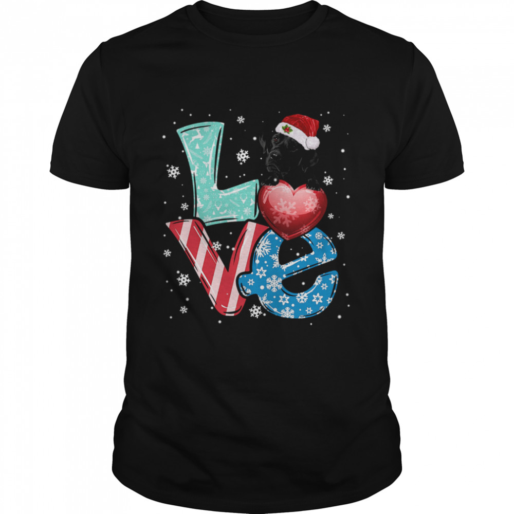 Labrador Retriever Dog Love Christmas shirt