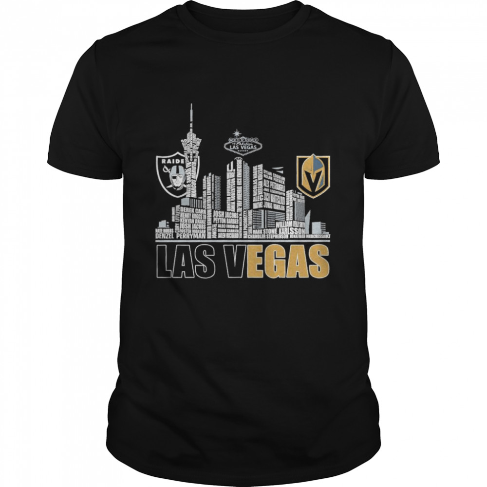 Las Vegas Raiders And Vegas Golden Knights Football Las Vegas City Shirt