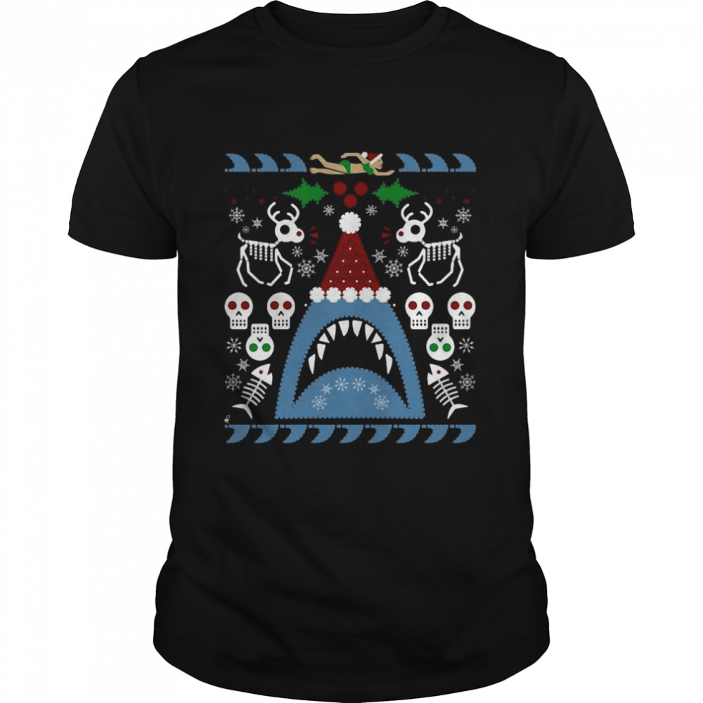 Santa Jaws Ugly Sweater T-shirt