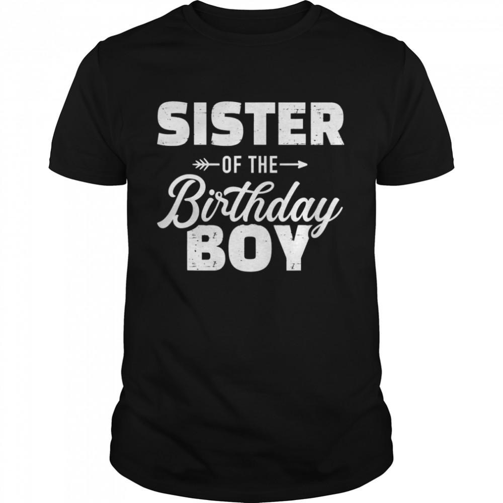 Sister of the birthday boy son matching family T-Shirt