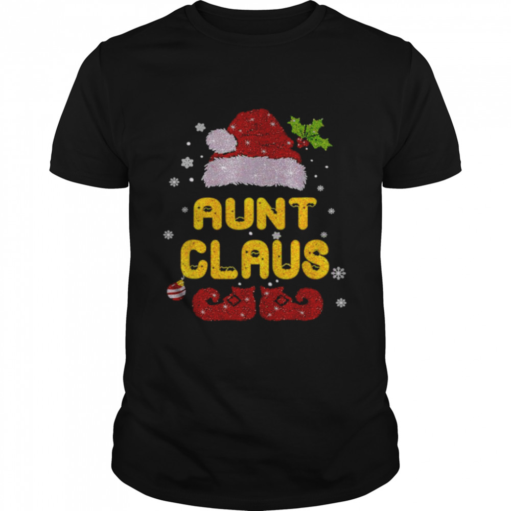 aunt claus christmas pajama family matching xmas shirt