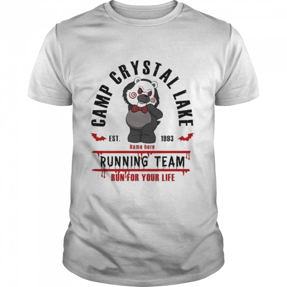 Camp crystal lake running team run for your life shirt