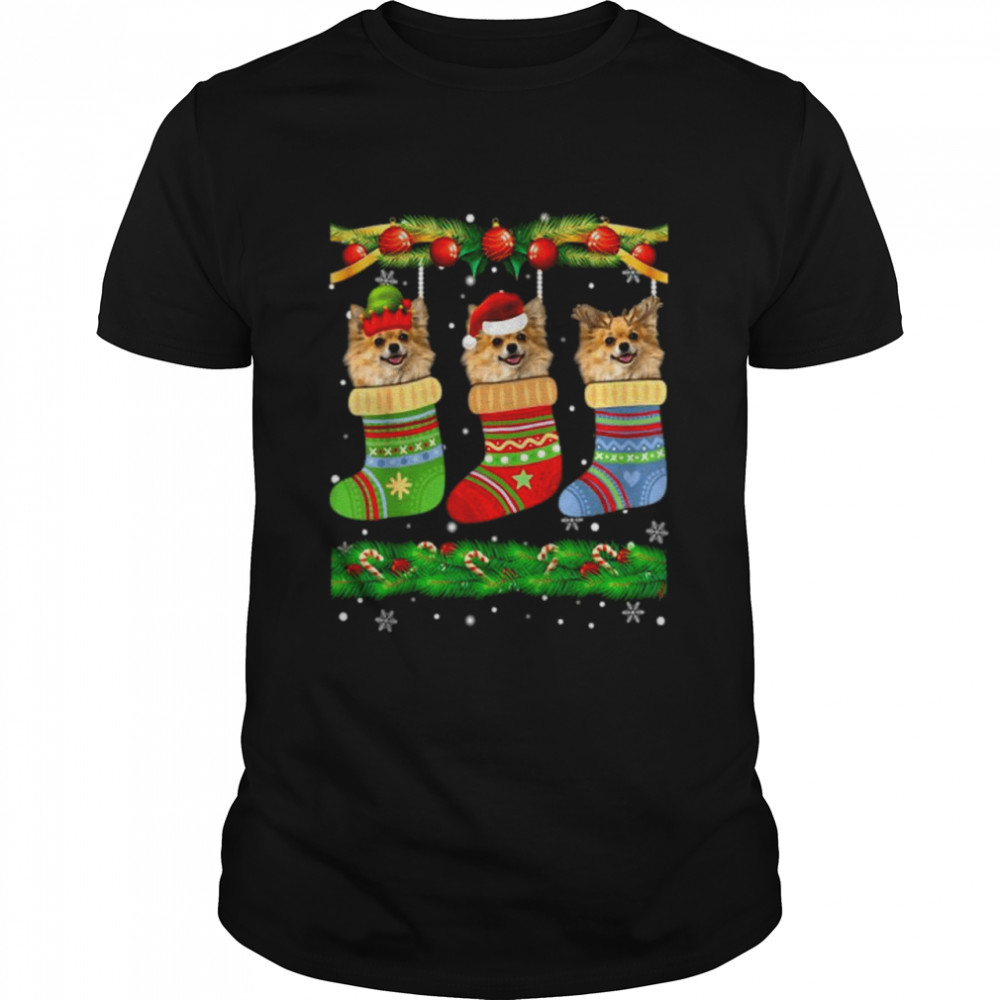 Christmas Pajama Chihuahua Dog Puppy Lover Xmas Socks T Shirt