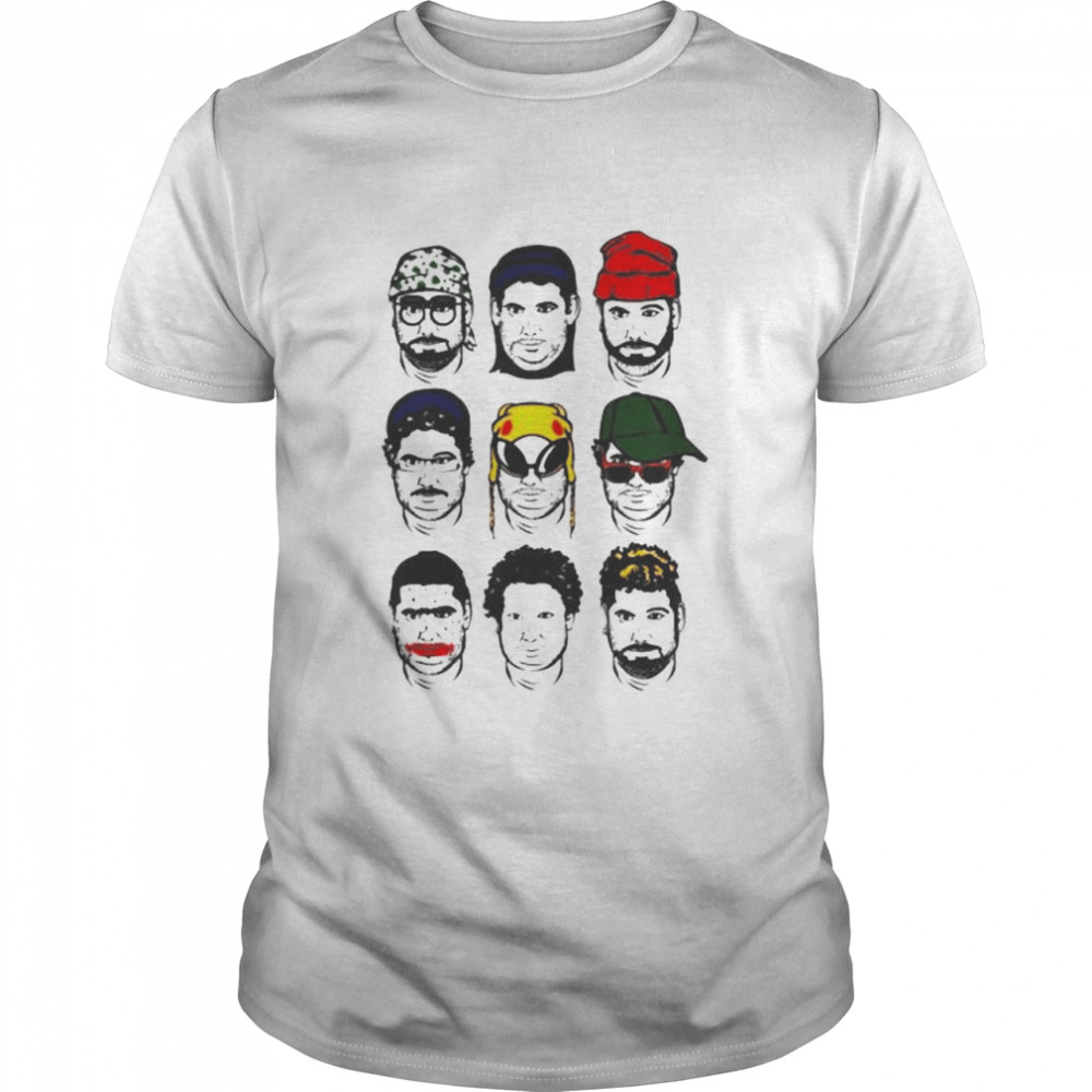 H3 Podcast The Many Faces shirt