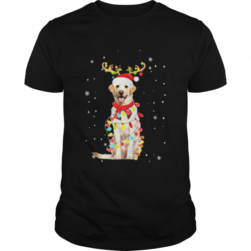 Labrador Christmas Tree Santa Reindeer Pajamas T Shirt