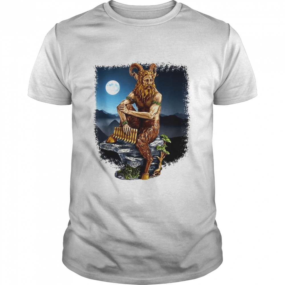 Pan God Of The Wild In Moonlight T-shirt