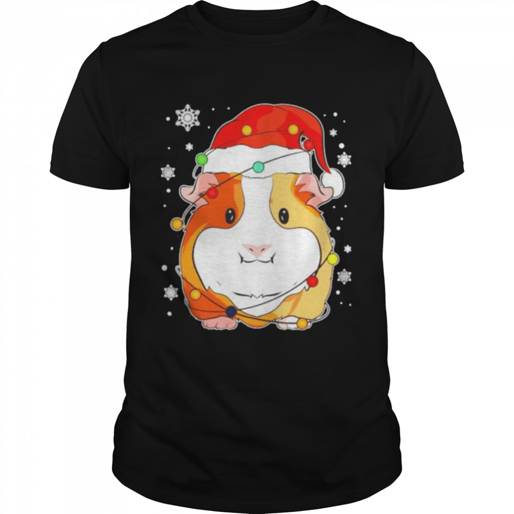 Pig Christmas light shirt