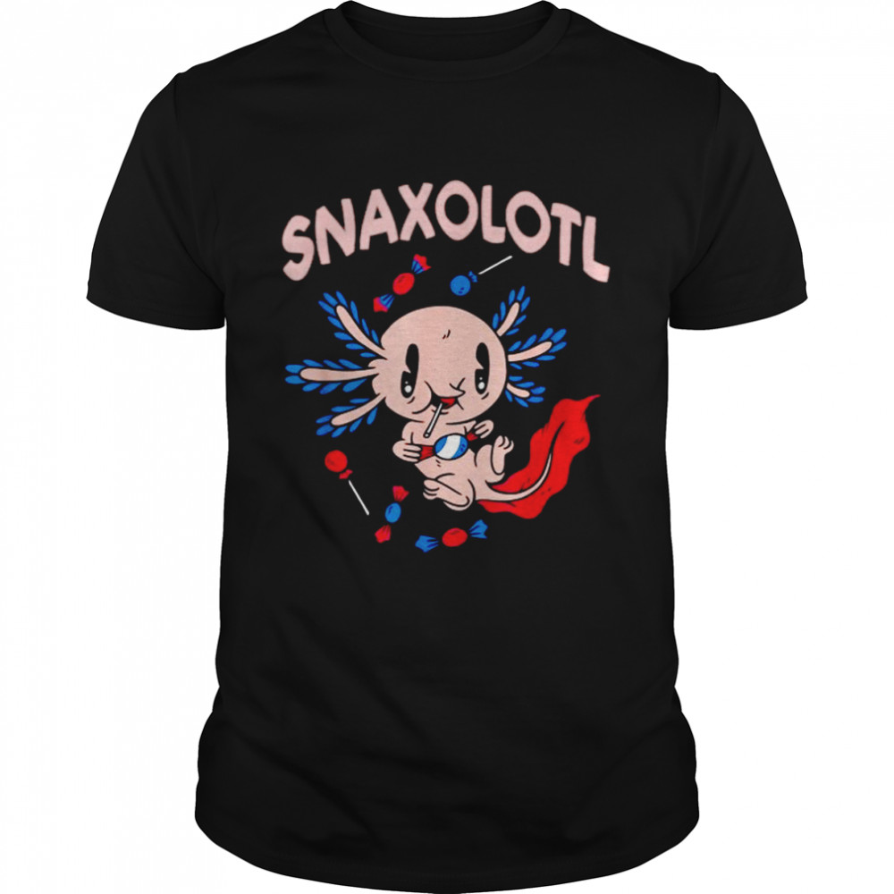 Snaxolotl. Axolotl Kawaii Food Sweets. Cute Axolotl Lizard T Shirt