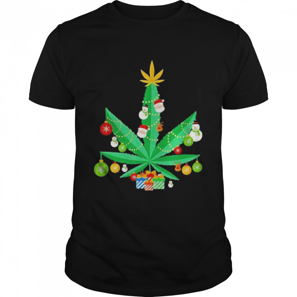 Weed 2021 Merry Christmas shirt