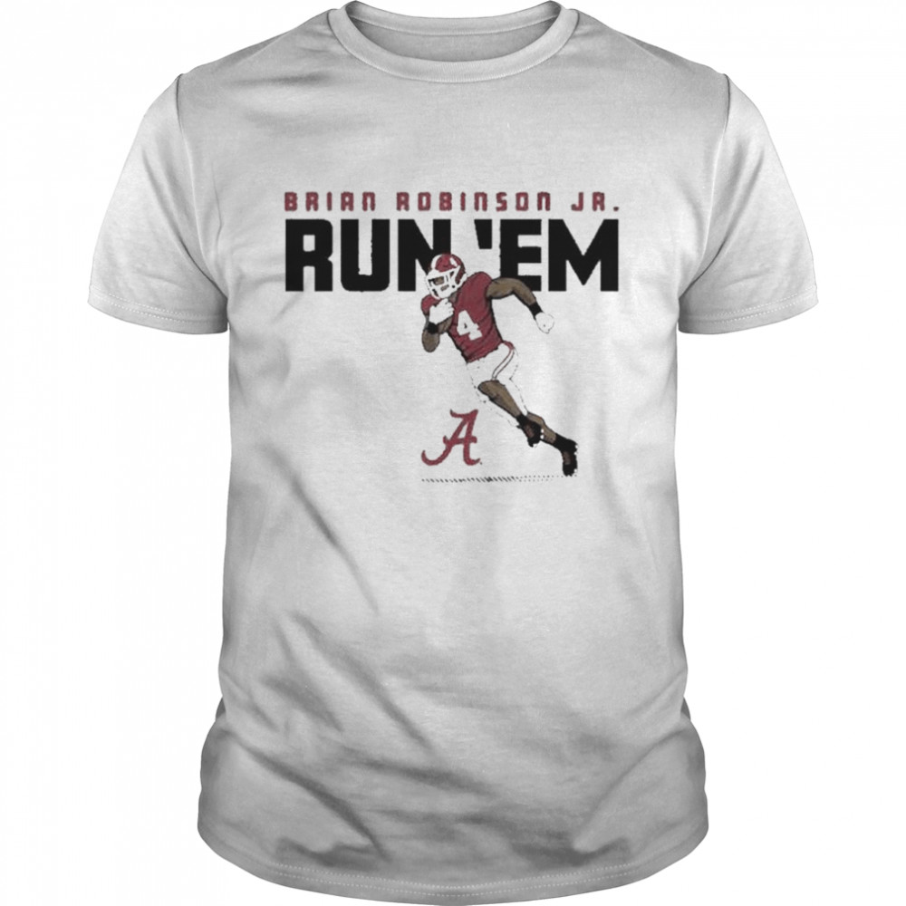 Alabama Crimson Tide Brian robinson jr run em apparel nil shirt