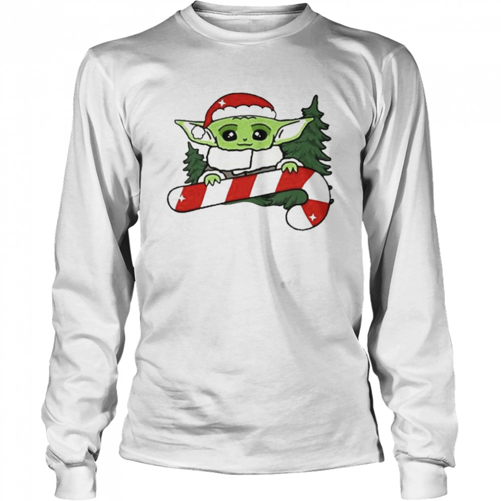 Baby Yoda Elf 2021 Christmas shirt Long Sleeved T-shirt