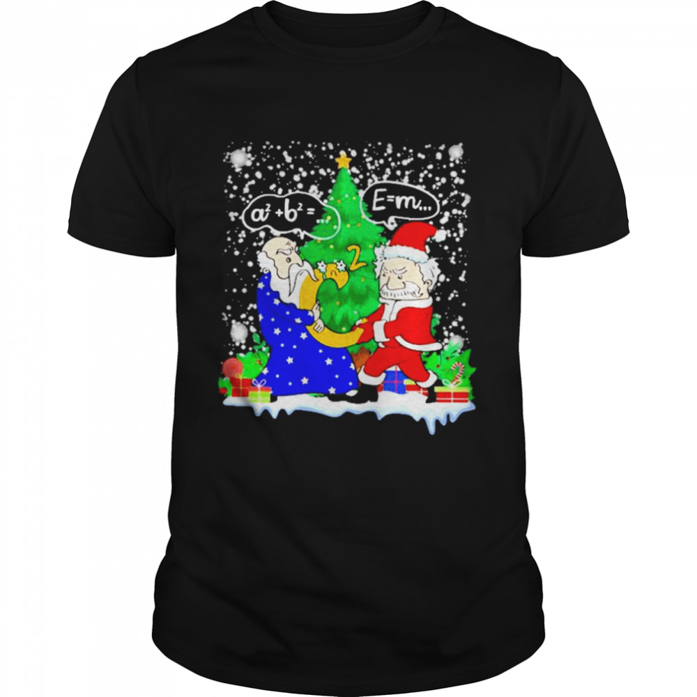 Christmas Einstein Vs Pythagoras Shirt