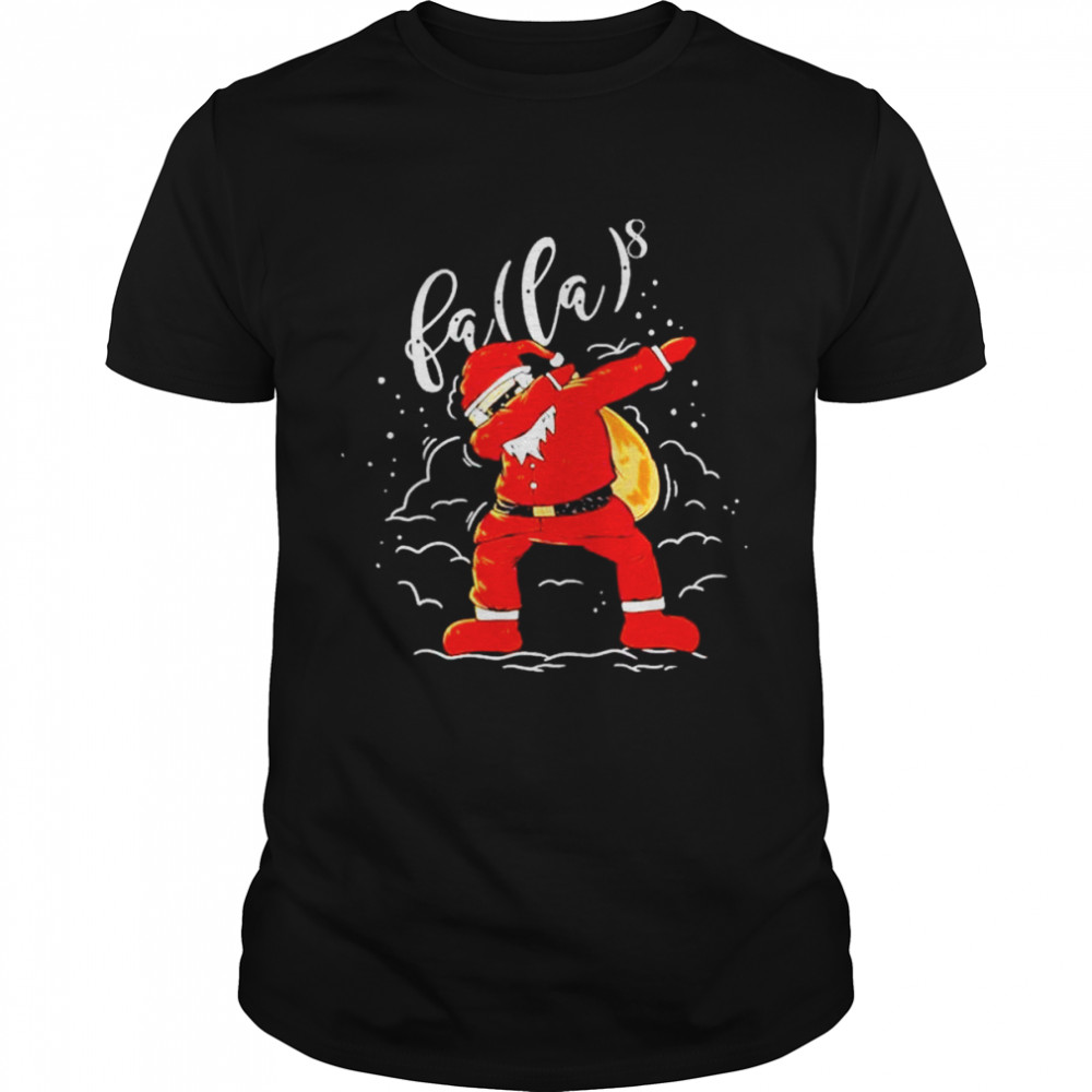 Dabbing Santa Fa La Christmas shirt