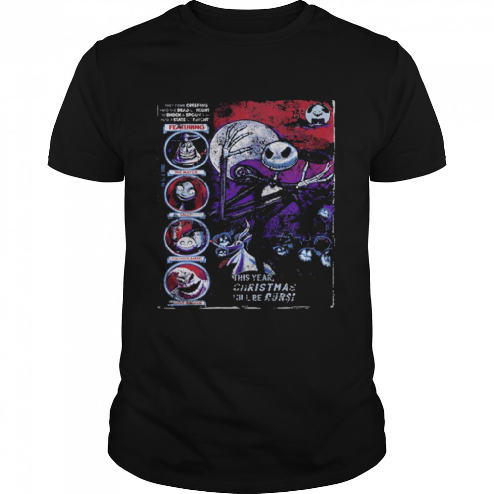 Disney The Nightmare Before Christmas Comic Cover Shirt