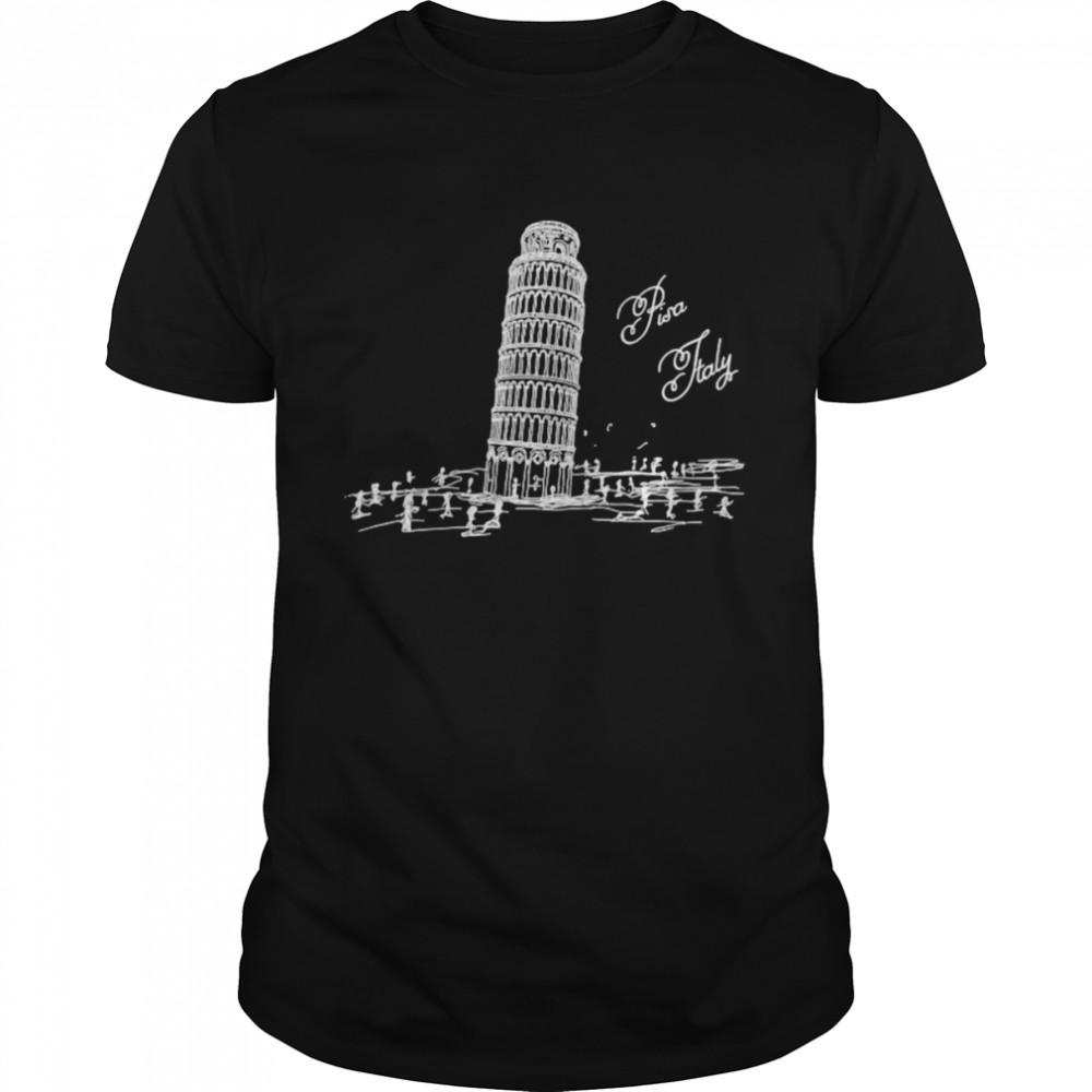 Leaning Tower Of Pisa Italy Tourists Souvenir T-shirt