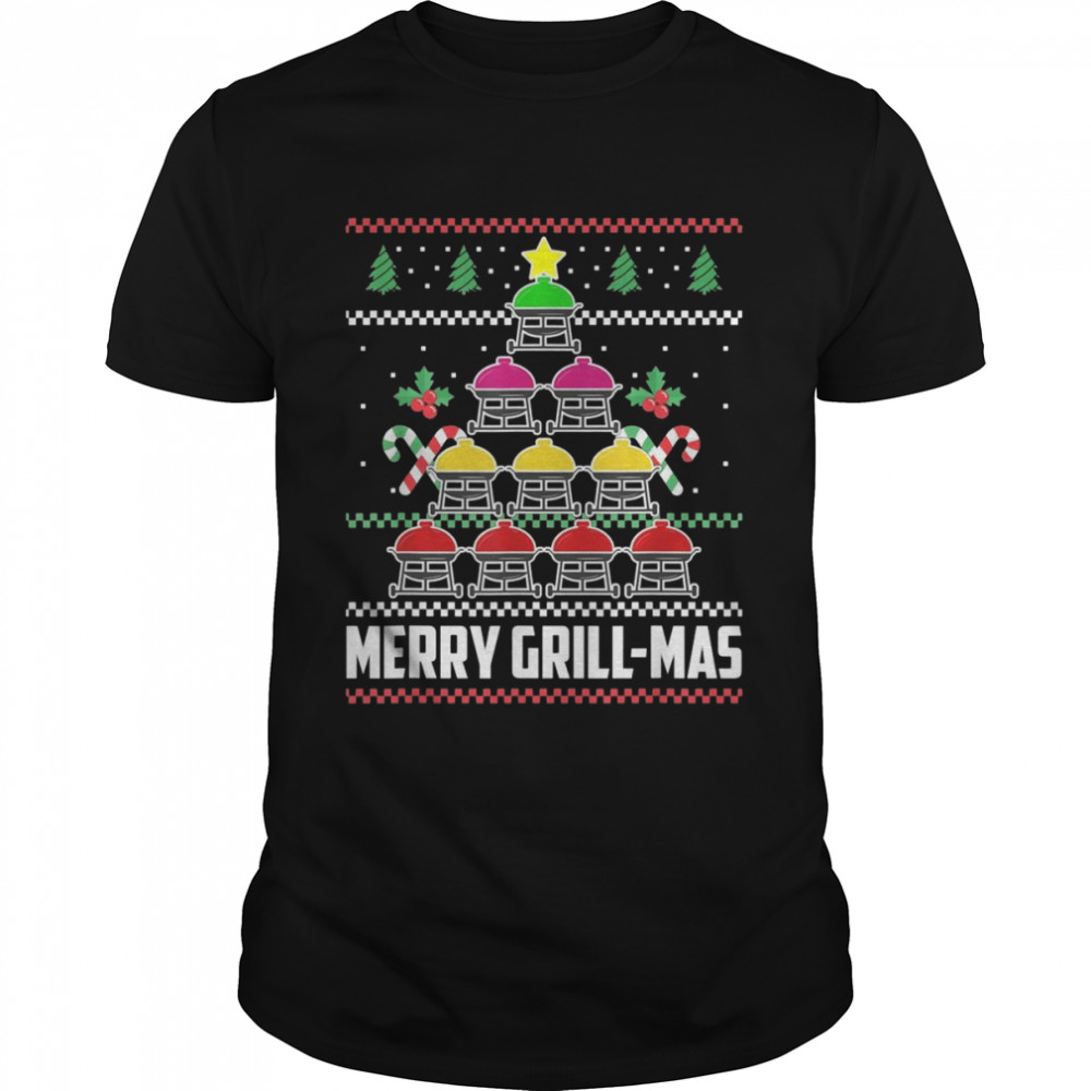 Merry GrillMas BBQ Smoker Fleischgrill Weihnachten Grillen Shirt