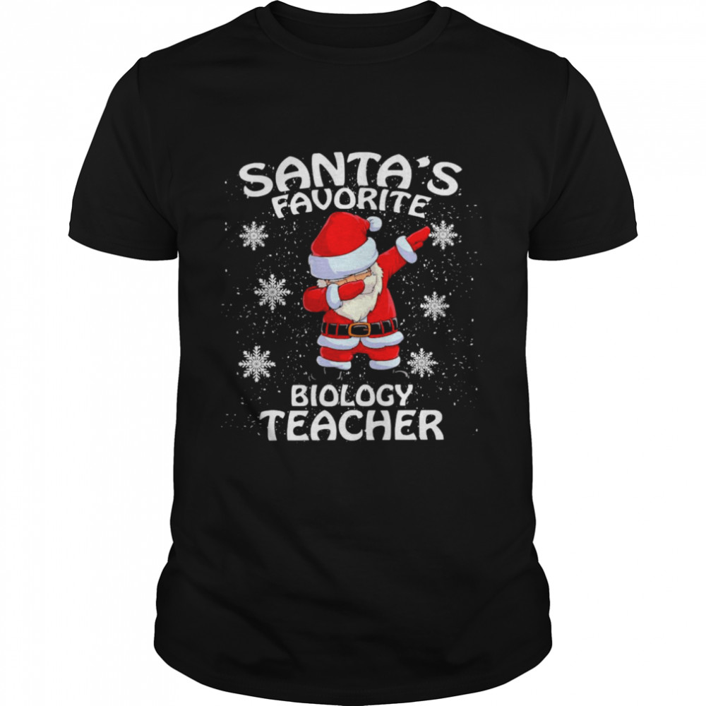 Santa’s Favorite Biology Teacher Christmas Sweater T-shirt