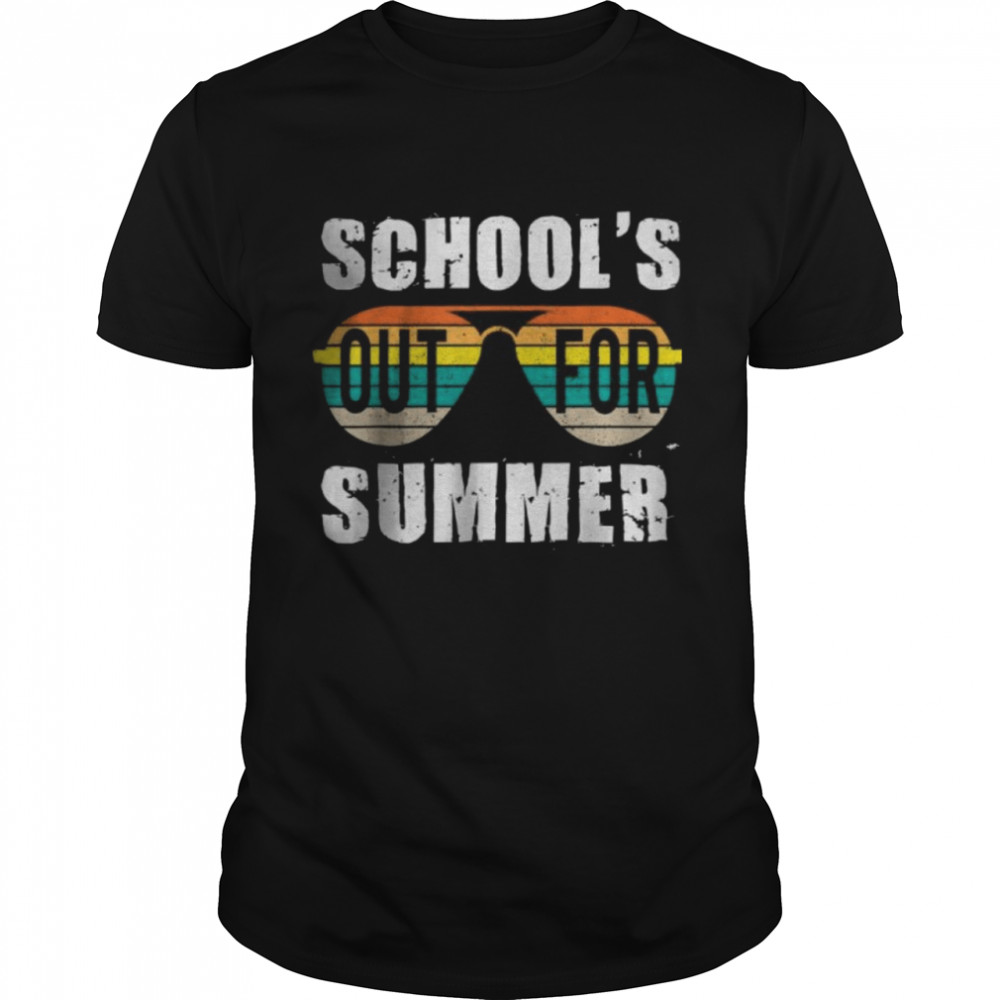 Schools Out For Summer Happy Last Day Of School Vintage Gift Shirt