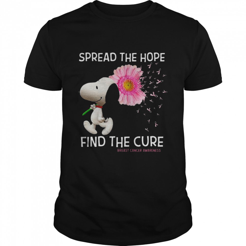 Snoopy Spread The Hope Find The Cure Shirt