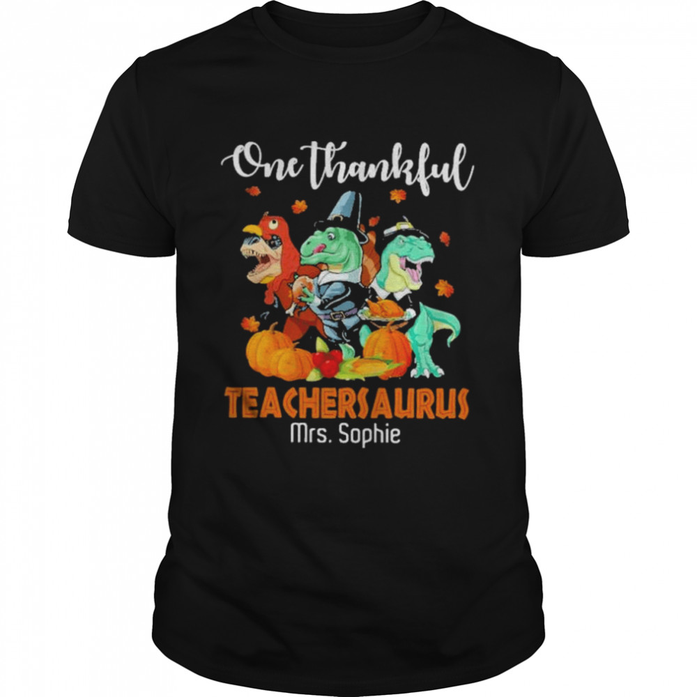 Thanksgiving Teacher Personalize shirt