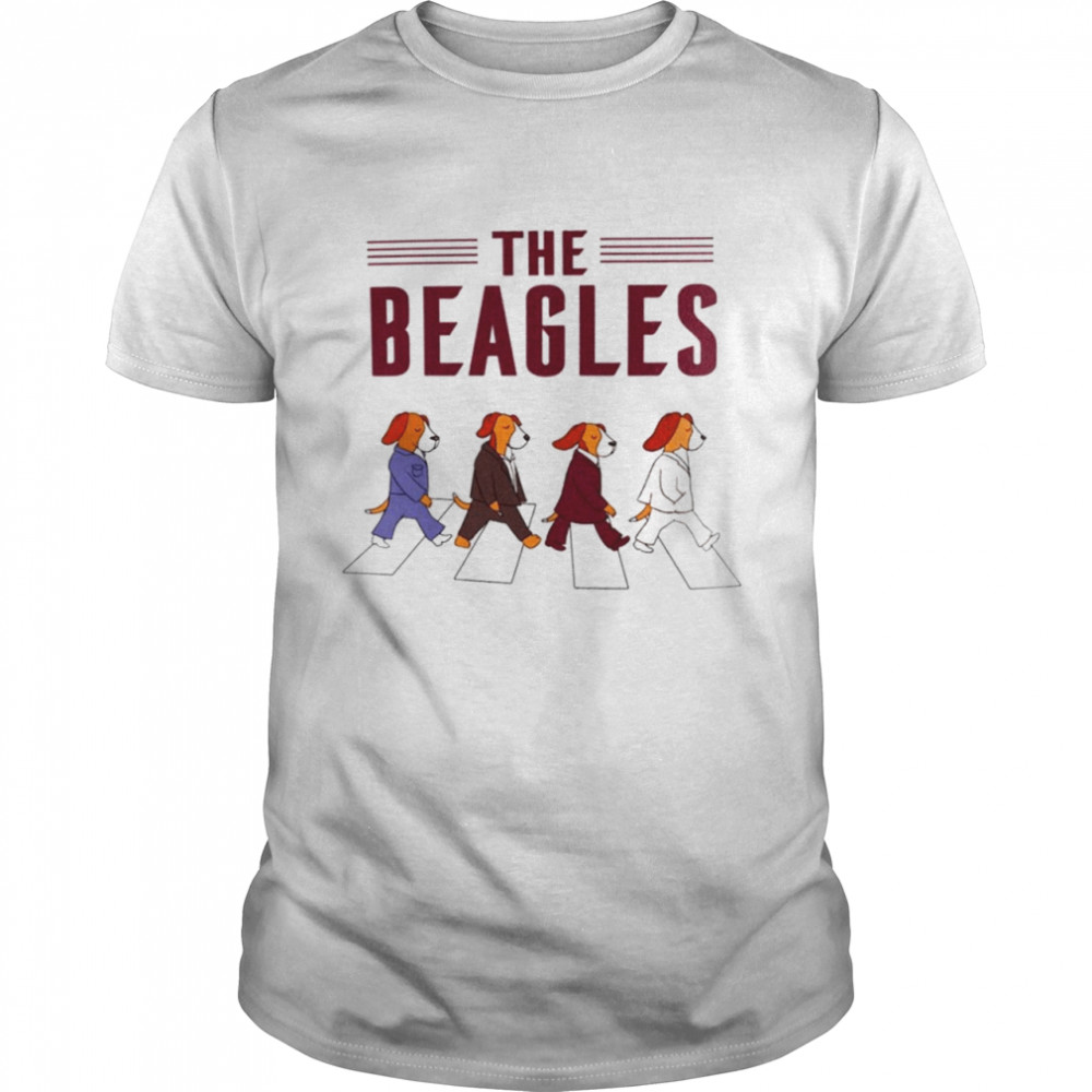 The beagles dog abbey road shirt