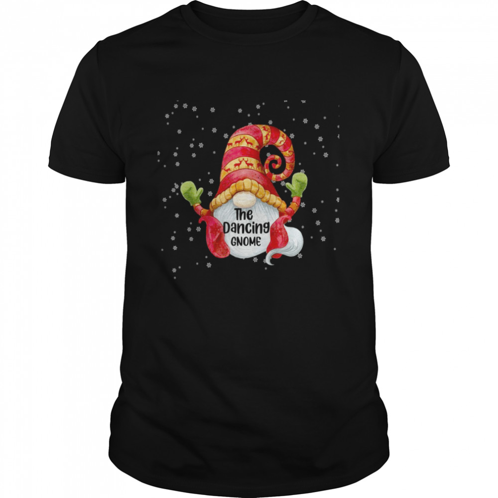 The Dancing Gnome Family Matching Christmas Pajama Gardening Shirt