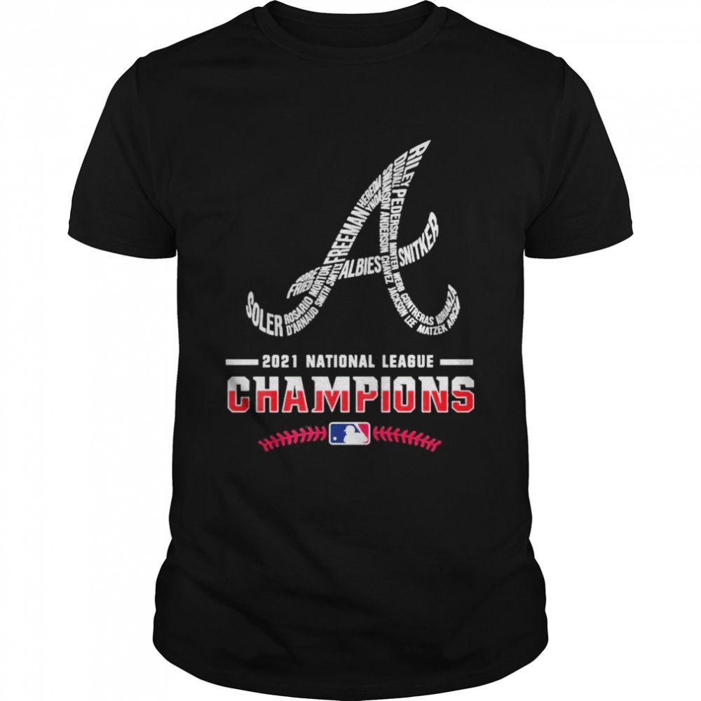 Top atlanta Braves Player Name 2021 National League Champions Shirt