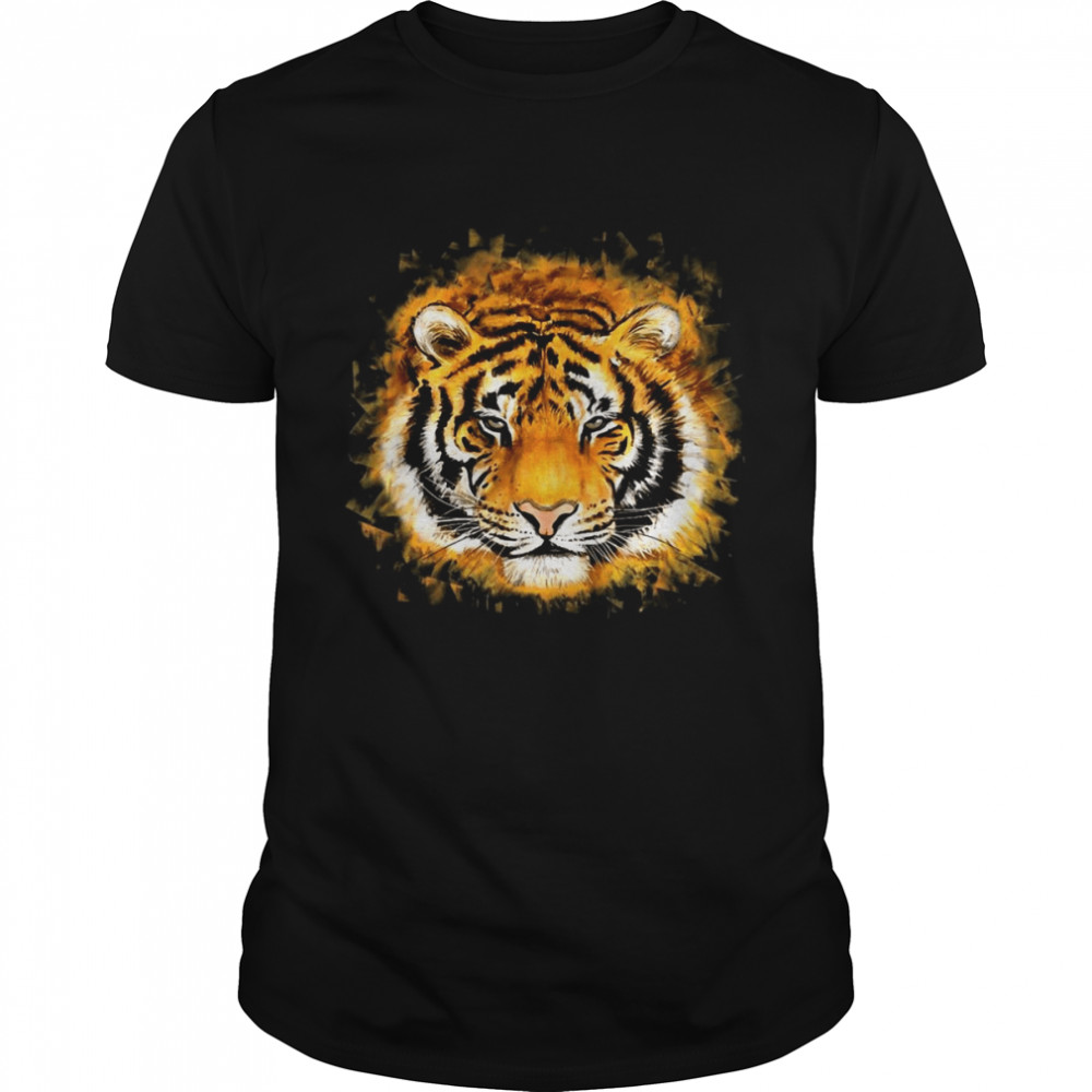 Artistic Tiger Face T-shirt