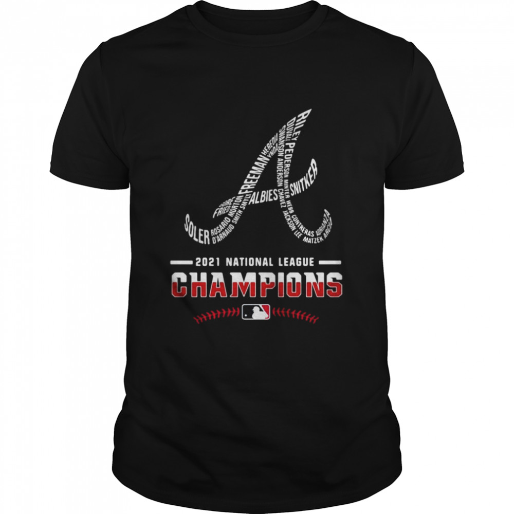 Atlanta Braves Player Name 2021 National League Champions Shirt