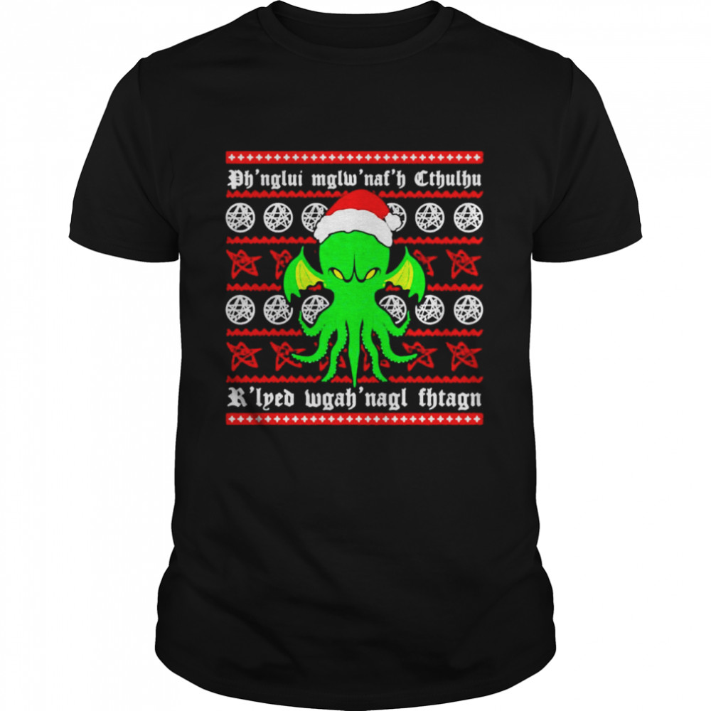 Cthulhu Christmas shirt