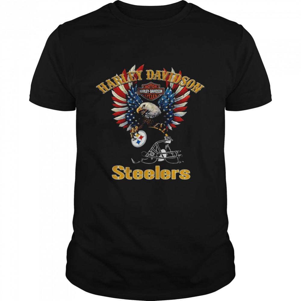 Harley Davidson Motor Harley Davidson Cycles Pittsburgh Steelers Shirt