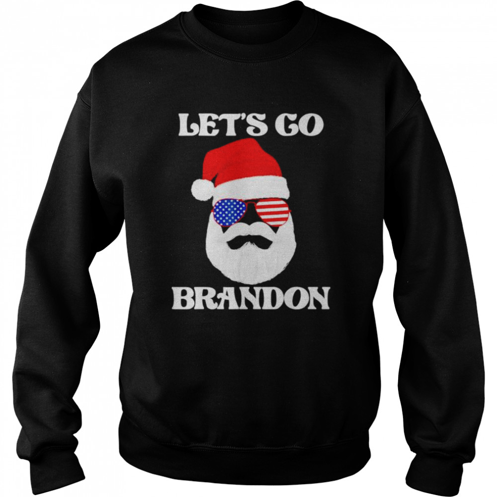 Lets Go Brandon Satan Claus Christmas shirt Unisex Sweatshirt
