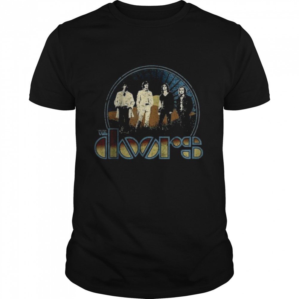 Retro Door Rock Music Vaporware Design Arts T-Shirt