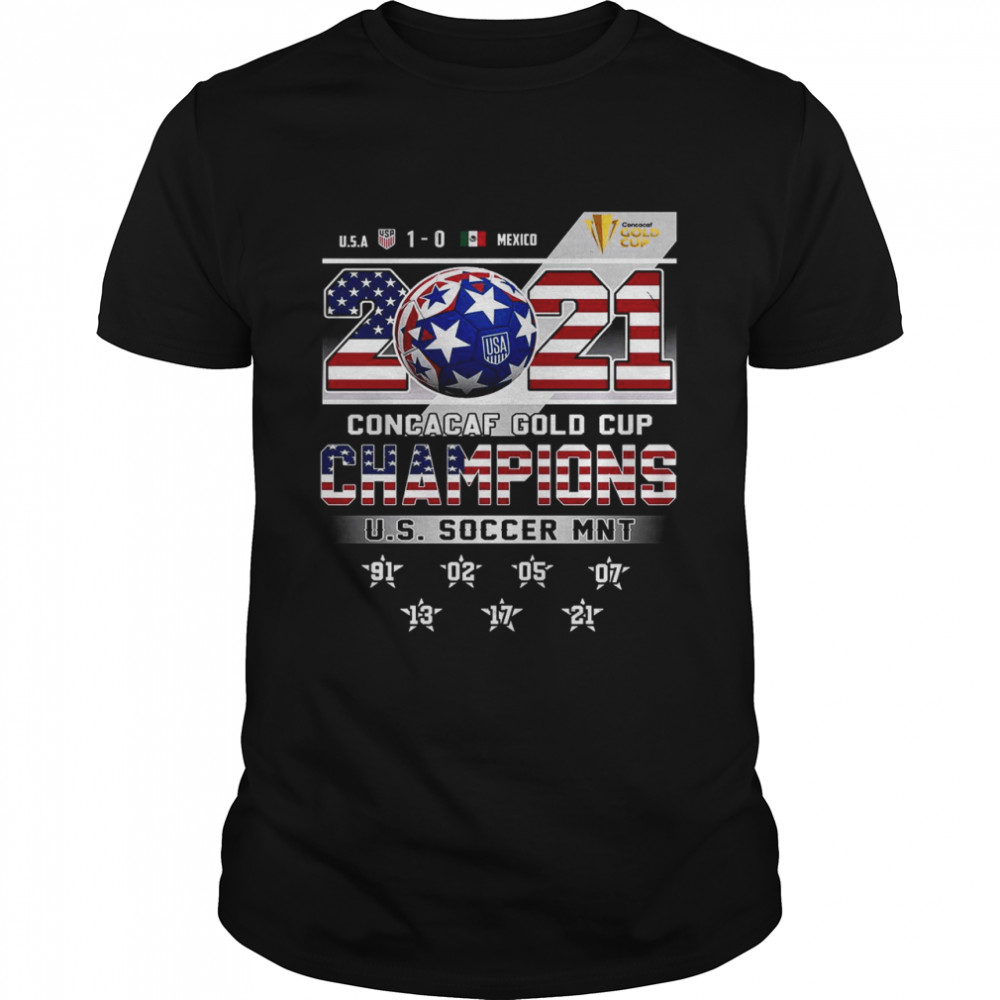 2021 Concacaf Gold Cup Champions U.S. Soccer Mnt Shirt