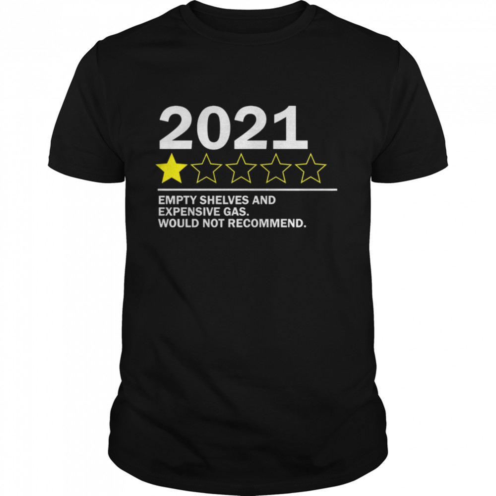 2021 Empty Shelves and expensive gas would not recommend shirt