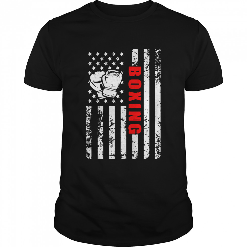 American Flag Boxing Patriotic Boxing Shirt